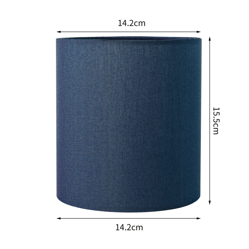 Brilagi - Abat-jour universel NUBILA E27 15,5x14 cm bleu foncé