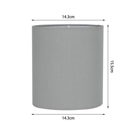 Brilagi - Abat-jour universel NUBILA E27 15,5x14 cm gris clair