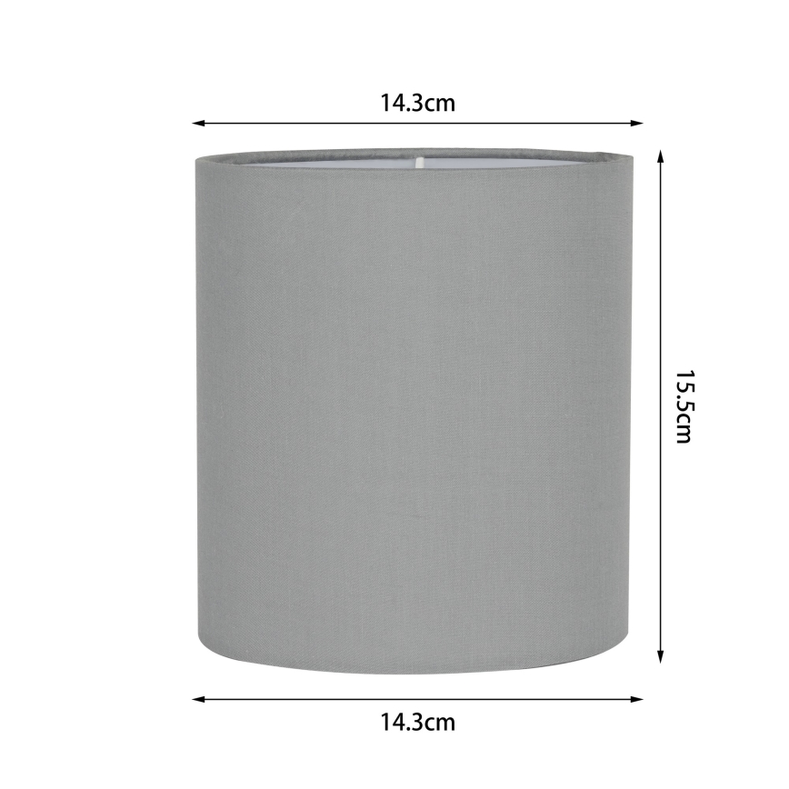 Brilagi - Abat-jour universel NUBILA E27 15,5x14 cm gris clair