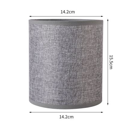 Brilagi - Abat-jour universel NUBILA E27 15,5x14 cm gris