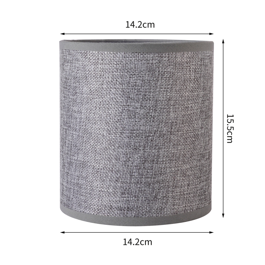 Brilagi - Abat-jour universel NUBILA E27 15,5x14 cm gris