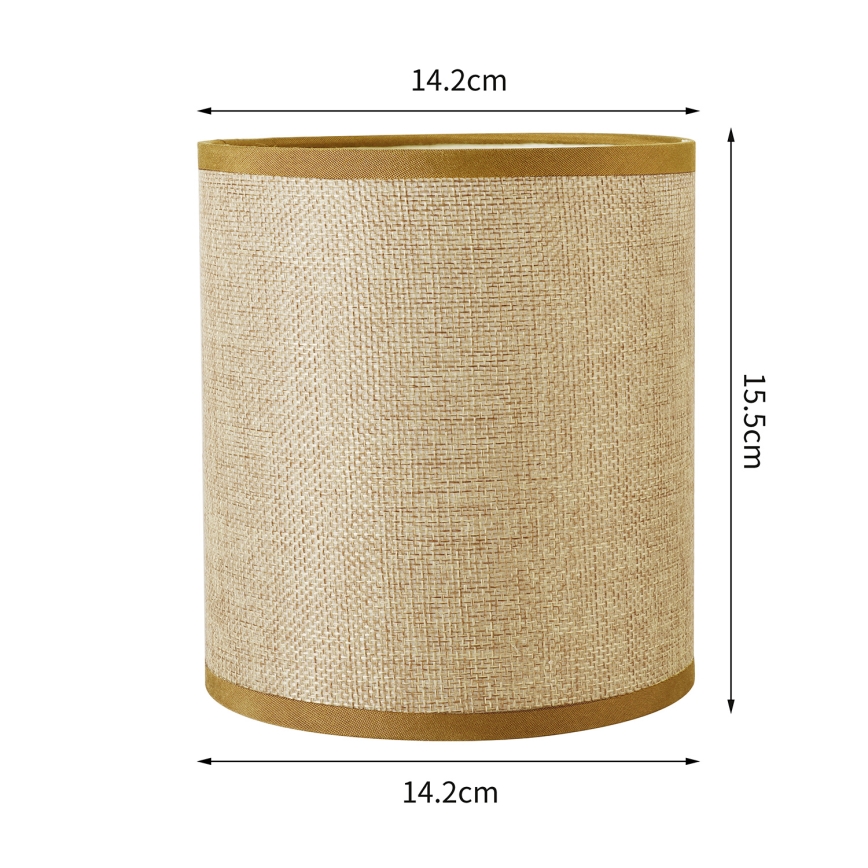 Brilagi - Abat-jour universel NUBILA E27 15,5x14 cm marron clair
