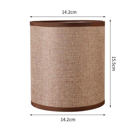 Brilagi - Abat-jour universel NUBILA E27 15,5x14 cm marron