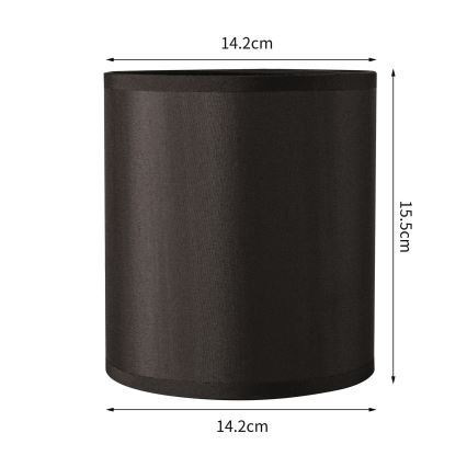 Brilagi - Abat-jour universel NUBILA E27 15,5x14 cm noir