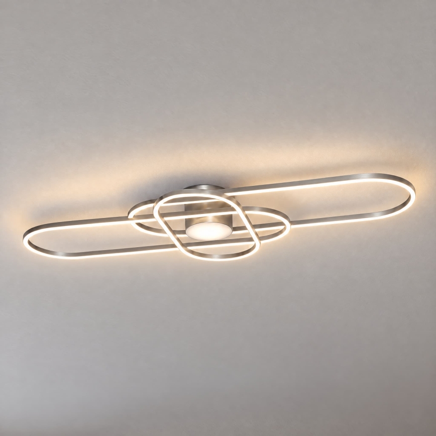 BRILAGI - LED dimbare plafondlamp APOLLO LED/58W/230V 3000-6500K 43,2x101,2 cm mat chroom + afstandsbediening
