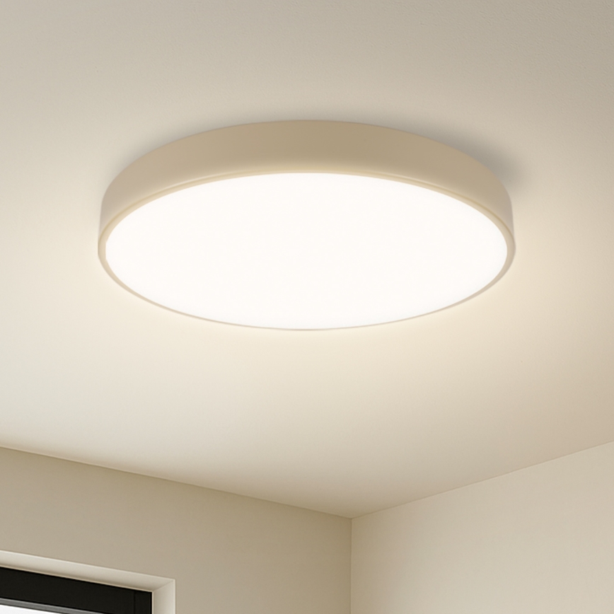 Brilagi - Applique de plafond dimmable POOL LED/48W/230V 3000-6000K de 40 cm beige + télécommande