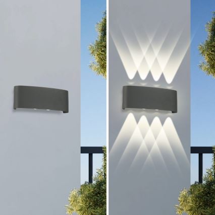 Brilagi - Applique d'extérieur LED FLAREBOX LED/8W/230V anthracite IP65