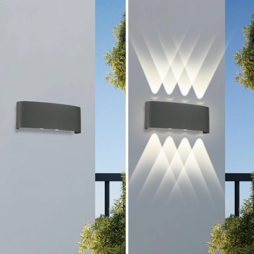 Brilagi - Applique d'extérieur LED FLAREBOX LED/8W/230V anthracite IP65