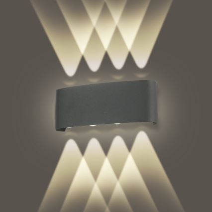 Brilagi - Applique d'extérieur LED FLAREBOX LED/8W/230V anthracite IP65