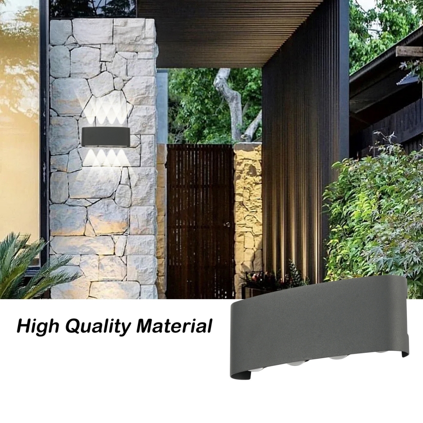 Brilagi - Applique d'extérieur LED FLAREBOX LED/8W/230V anthracite IP65