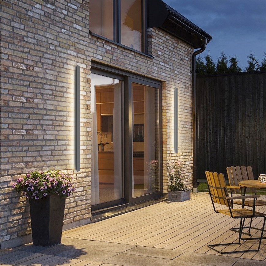 Brilagi - Applique murale extérieure LED LINEAR LED/32W/230V 4000K IP65 140 cm anthracite