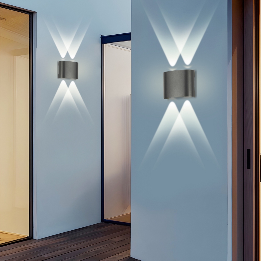 Brilagi - Applique extérieure LED FLAREBOX LED/4W/230V anthracite IP65