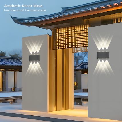 Brilagi - Applique extérieure LED FLAREBOX LED/6W/230V anthracite IP65