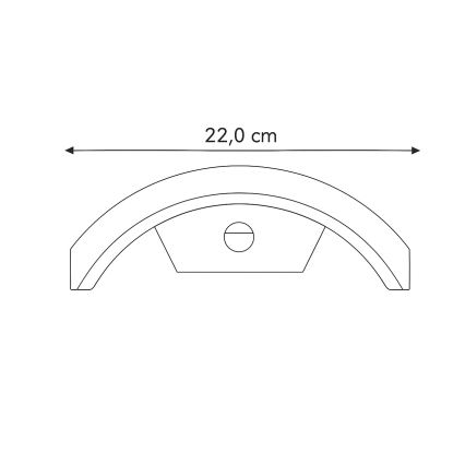 Brilagi - Applique extérieure LED avec détecteur ARCELO LED/8W/230V IP54