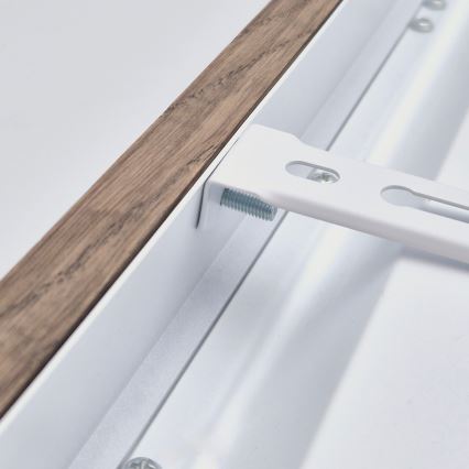 Brilagi - Plafonnier LED salle de bain WOODY FRAME LED/40W/230V 120x30 cm IP44 noyer