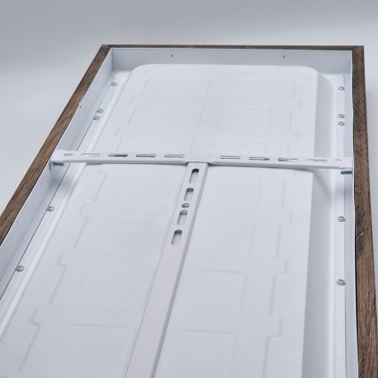 Brilagi - Plafonnier LED salle de bain WOODY FRAME LED/50W/230V 120x30 cm IP44 noyer