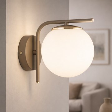Brilagi - Applique murale 1xE27/60W/230V beige/dorée