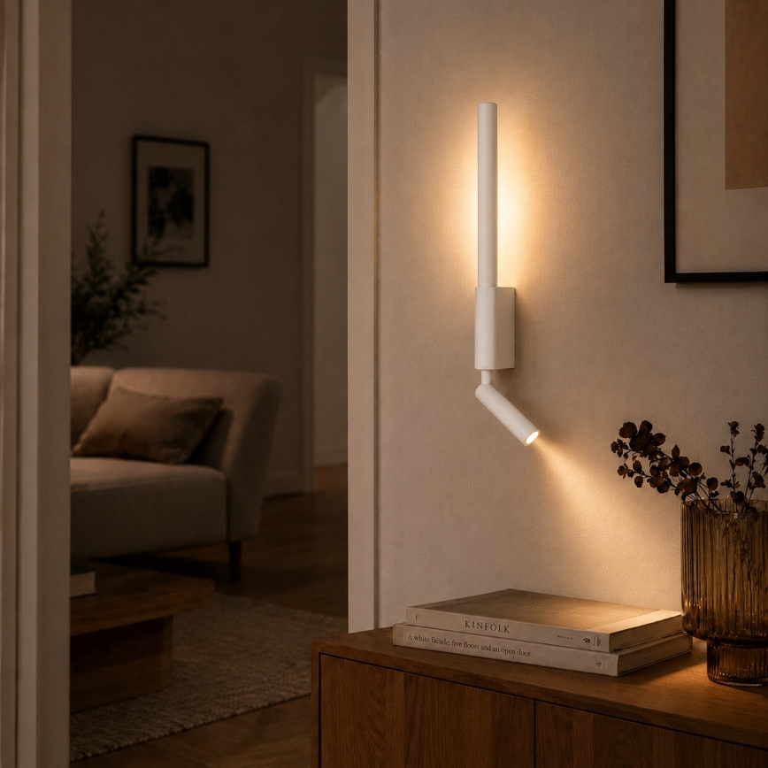 BRILAGI - Applique murale à spot LED VIXON LED/3W/230V + LED/5W blanche IRC 90