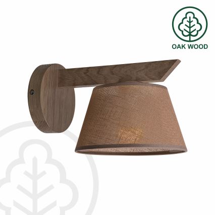 Brilagi - Applique murale ANTHONY 1xE14/40W/230V chêne noyer/marron