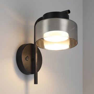 Brilagi - Applique murale AURA LUX 1xGX53/30W/230V noir/fumé