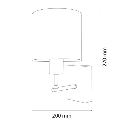 Brilagi - Applique murale pour enfant BOBO WOOD 1xE27/25W/230V chêne/noir/beige/à pois