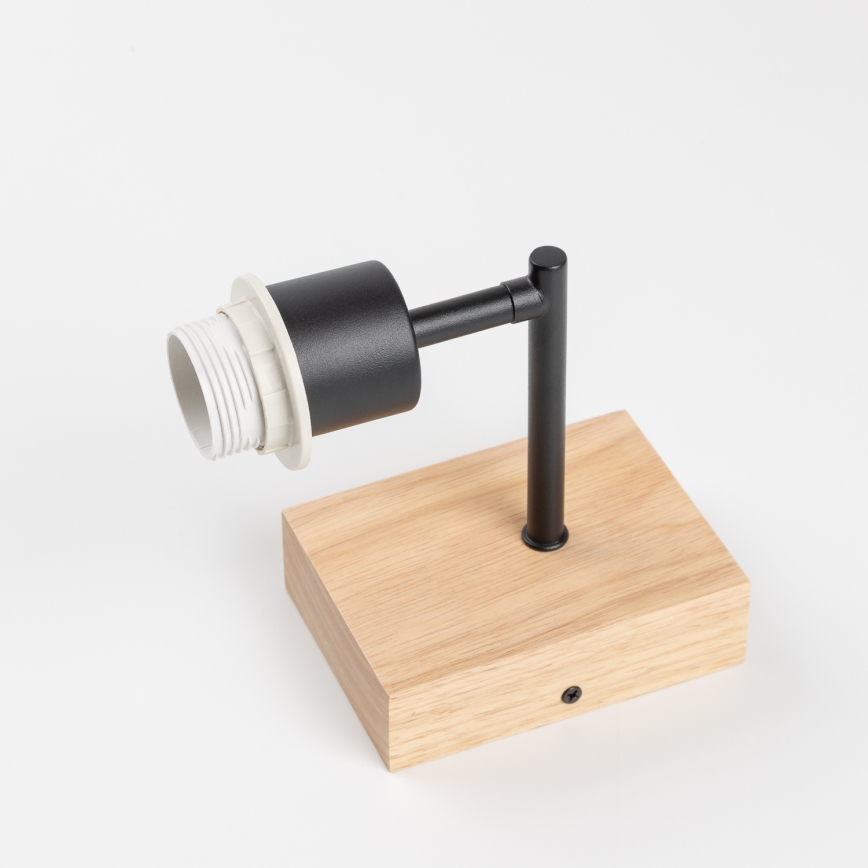 Brilagi - Lampe murale pour enfants BOBO WOOD 1xE27/25W/230V chêne/noir/blanc/rose/fées