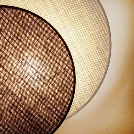 Brilagi - Applique murale CIRCLES 1xE27/60W/230V Ø 45 cm crème/marron