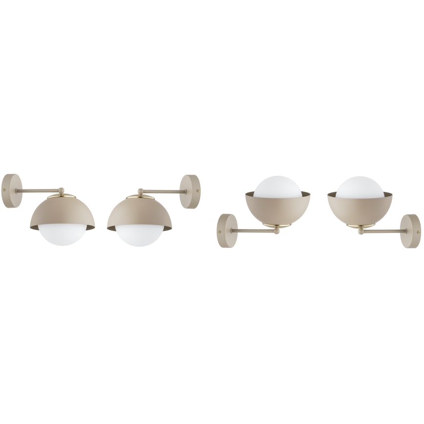 Brilagi - Applique murale COSMO 1xE27/60W/230V beige/doré