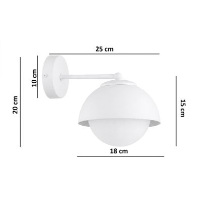 BRILAGI - Applique murale COSMO 1xE27/60W/230V blanc/doré