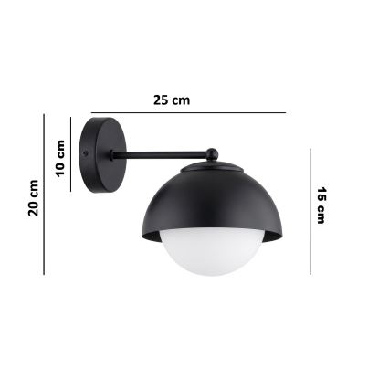 BRILAGI - Applique murale COSMO 1xE27/60W/230V noire