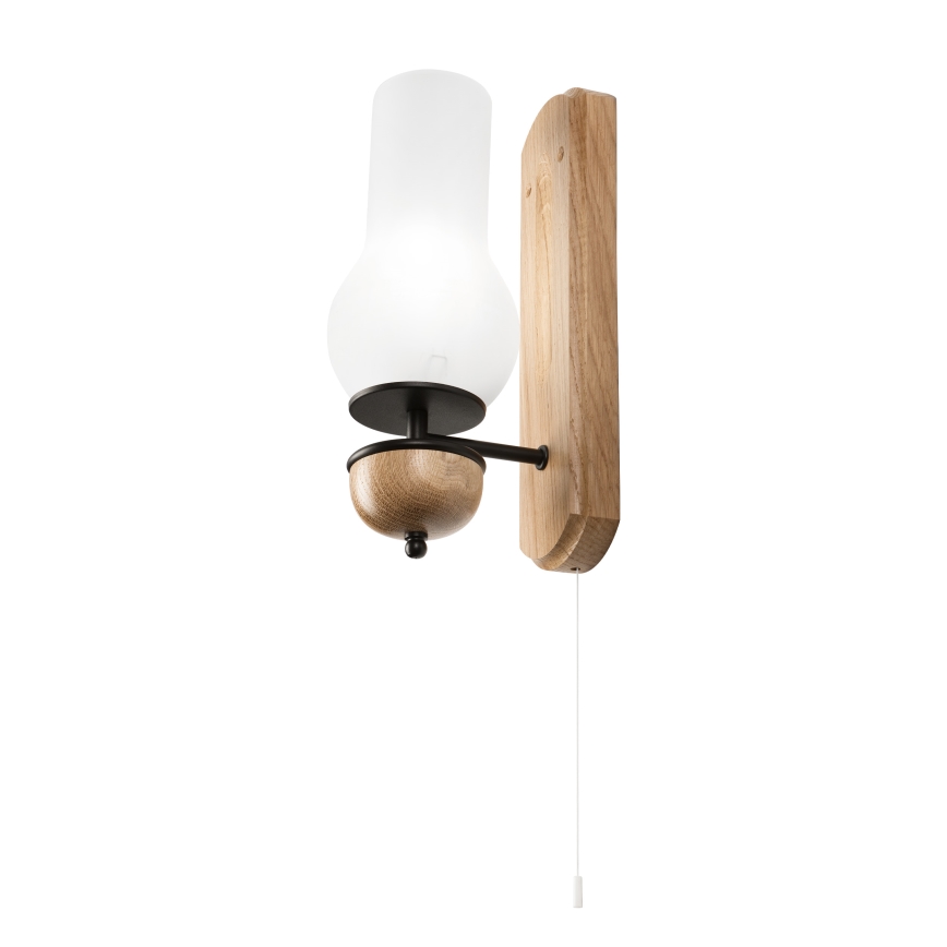 Brilagi - Applique murale COTTAGE 1xE14/40W/230V chêne/blanc