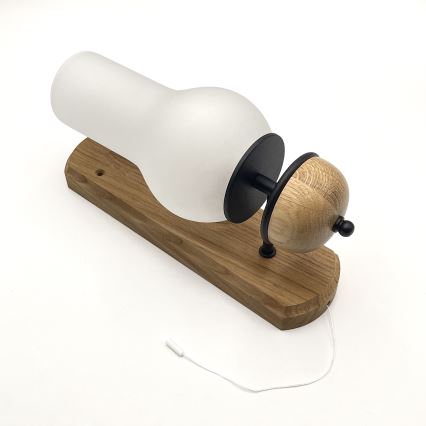 Brilagi - Applique murale COTTAGE 1xE14/40W/230V chêne/blanc