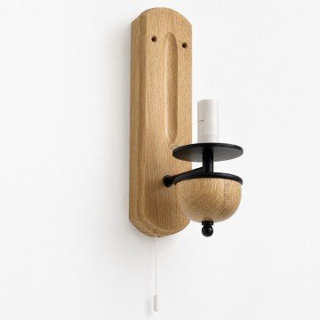 Brilagi - Applique murale COTTAGE 1xE14/40W/230V chêne