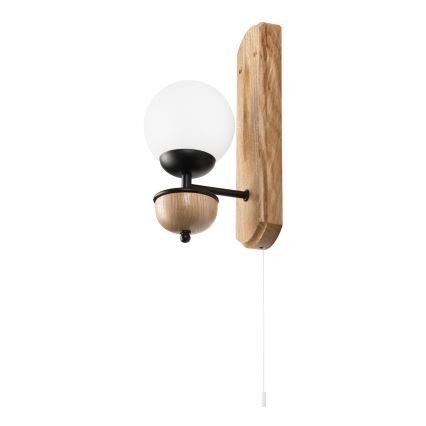 Brilagi - Applique murale COTTAGE 1xG9/40W/230V chêne/blanc