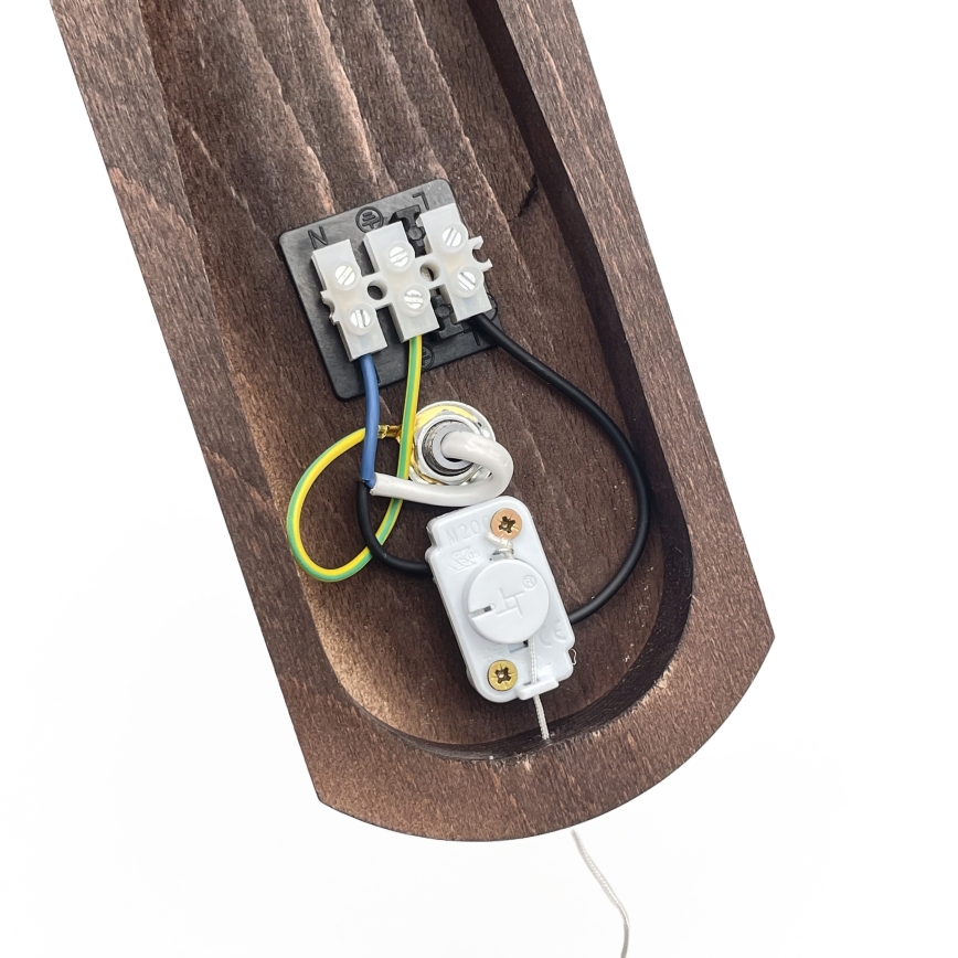 Brilagi - Applique murale COTTAGE 1xG9/40W/230V hêtre/blanc