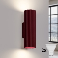 Brilagi - Applique murale CRESTO 2xGU10/10W/230V 20 cm bordeaux