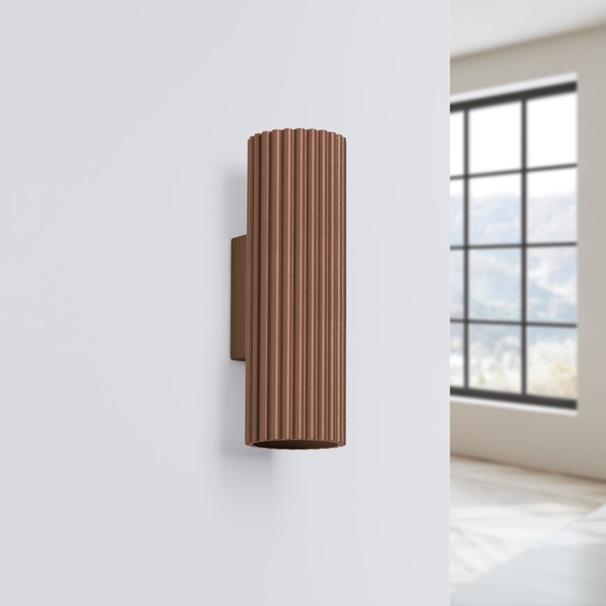 Brilagi - Applique murale CRESTO 2xGU10/10W/230V 20 cm marron