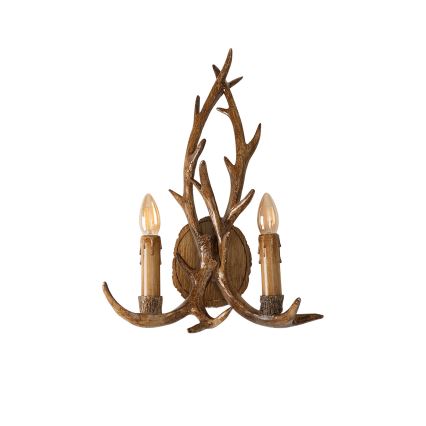 Brilagi - Applique murale DEER 2xE14/10W/230V, motif bois de cerf