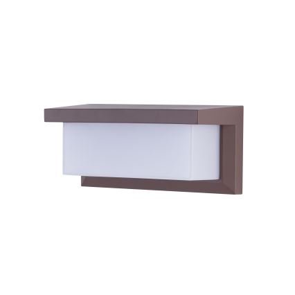 Brilagi - Applique murale d'extérieur LED avec capteur BRICKY LED/12W/230V marron IP54