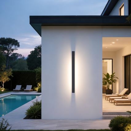 Brilagi - Applique murale LED d'extérieur AQUA LINE 24W 230V, 90 cm, IP44, anthracite, IRC 90