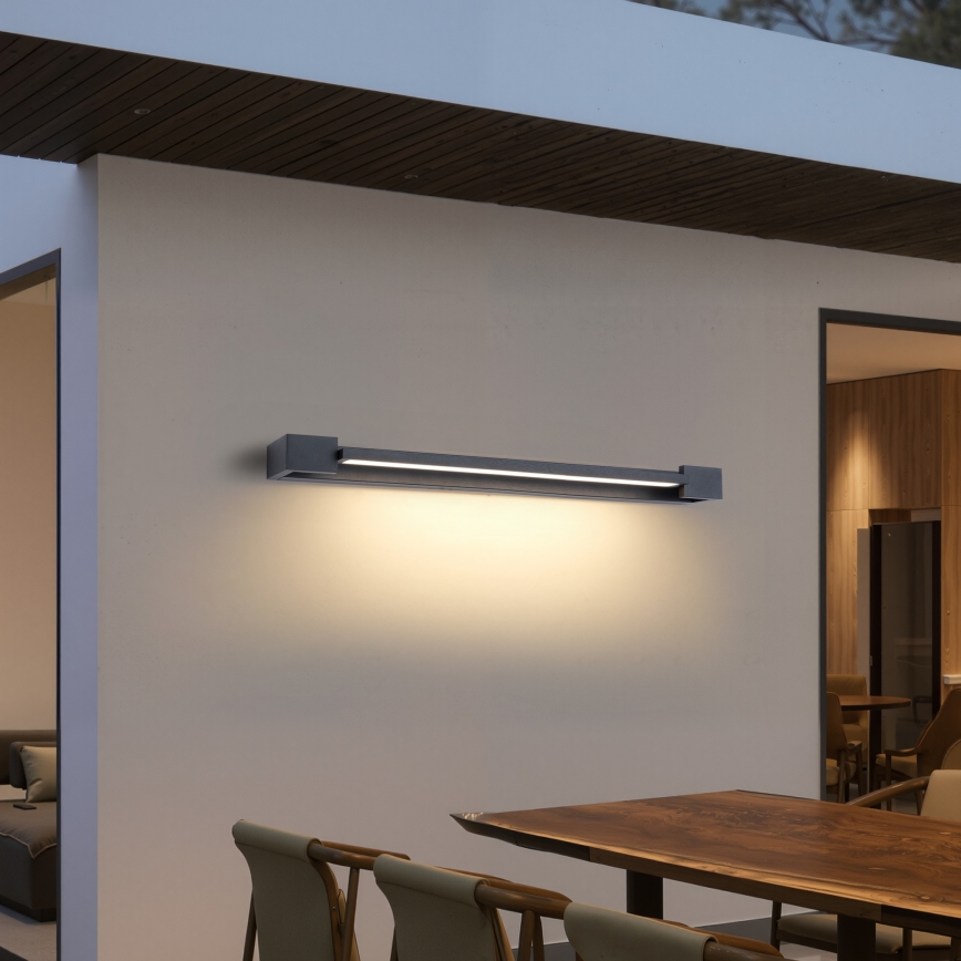Brilagi - Applique murale LED d'extérieur AQUA LINE 24W 230V, 90 cm, IP44, anthracite, IRC 90