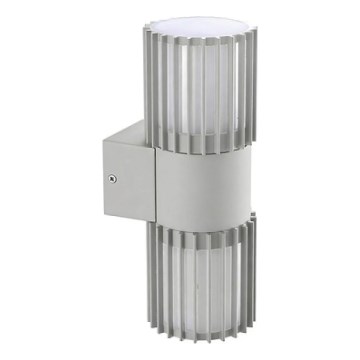 BRILAGI - Applique murale d'extérieur ARMOR 2xGU10/35W/230V IP44 gris