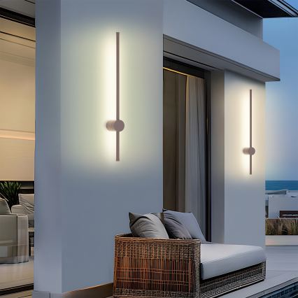 Brilagi - Applique murale d'extérieur LED AURA LED/12W/230V 3000K IP54 65 cm marron IRC 90