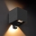 Brilagi - Applique murale d'extérieur avec détecteur CUBE LED/6W/230V noire IP65