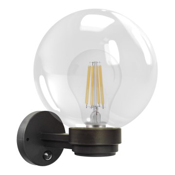 Brilagi - Applique murale d'extérieur avec détecteur de mouvement HARBOR 1xE27/40W/230V IP33 anthracite/transparent