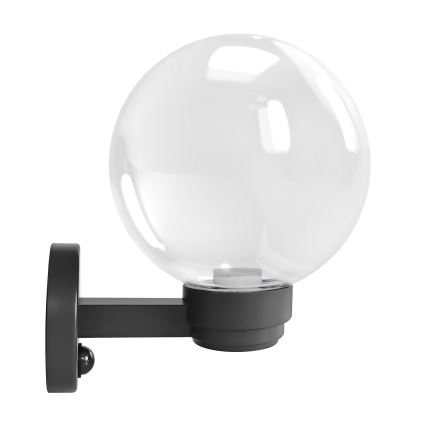 Brilagi - Applique murale extérieure HARBOR avec détecteur de mouvement 1xE27/40W/230V IP33 anthracite/transparent