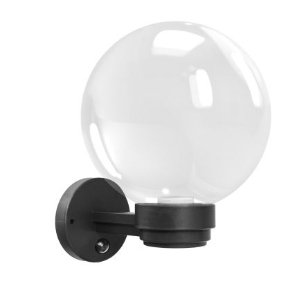 Brilagi - Applique murale extérieure HARBOR avec détecteur de mouvement 1xE27/40W/230V IP33 anthracite/transparent