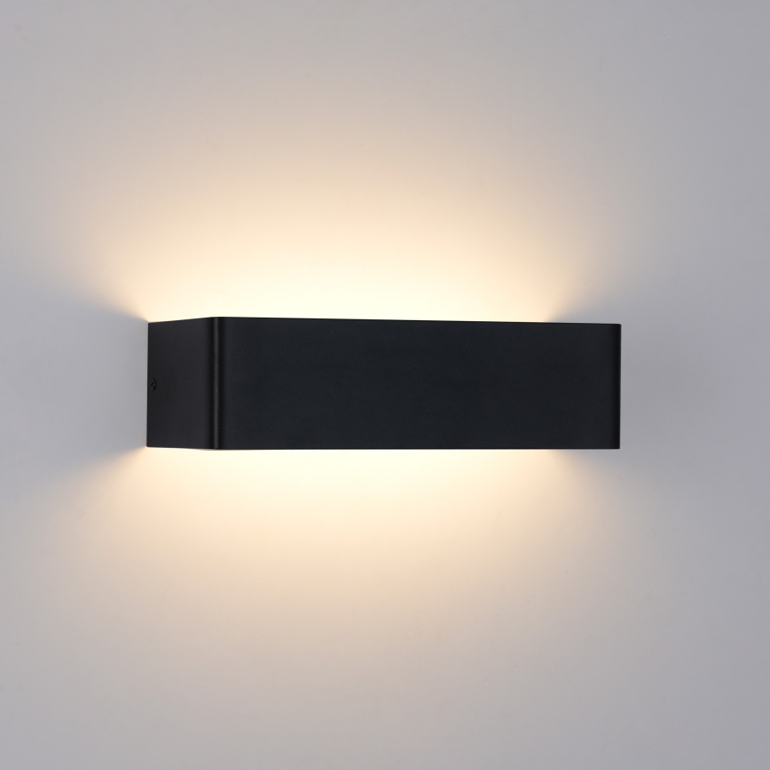 Brilagi - Applique murale d'extérieur DONNANI LED/12W/230V 30 cm noire IP44