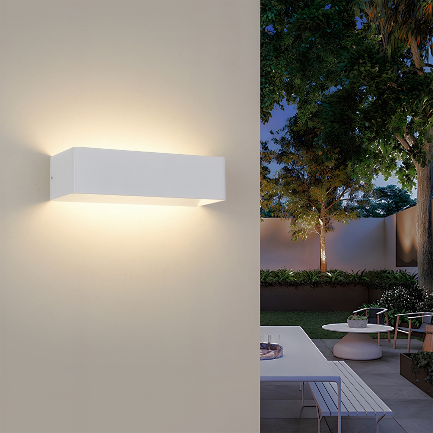 Brilagi - Applique murale d'extérieur DONNANI LED/12W/230V blanche IP44