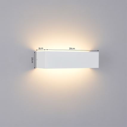 Brilagi - Applique murale d'extérieur DONNANI LED/12W/230V blanche IP44